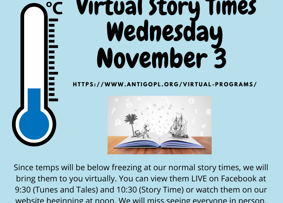 Story Times Virtual on November 3