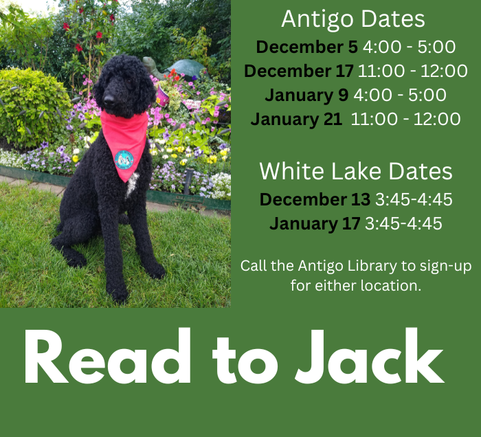 Dates and times to read to Jack