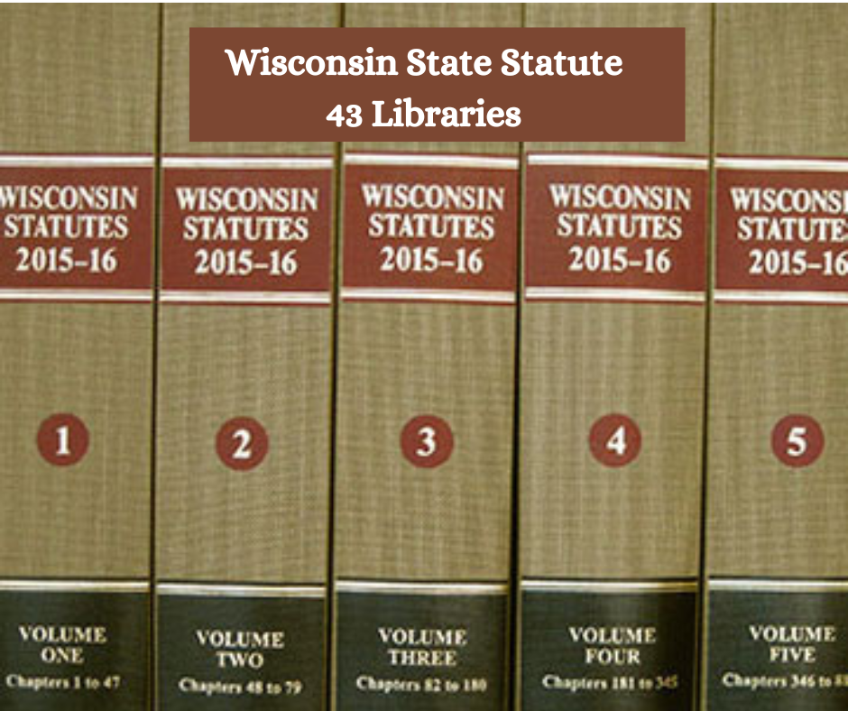 Picture of Wisconsin statute books