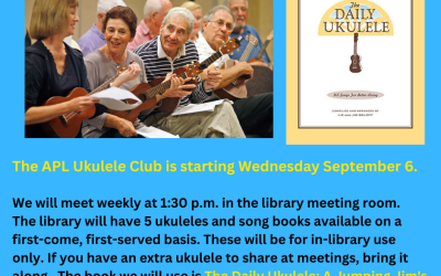 Ukulele Club for All Ages Every Wednesday at 1:30 p.m.