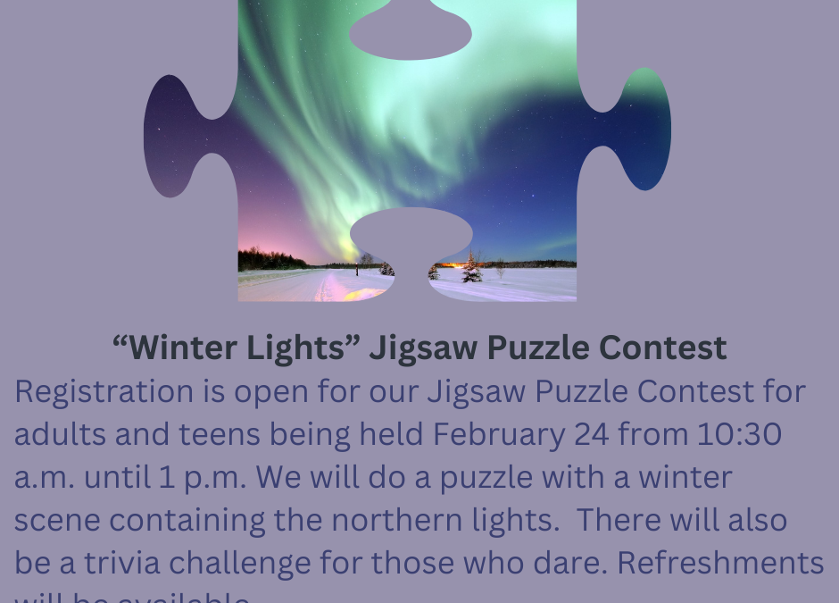 “Winter Lights” Jigsaw Puzzle Contest