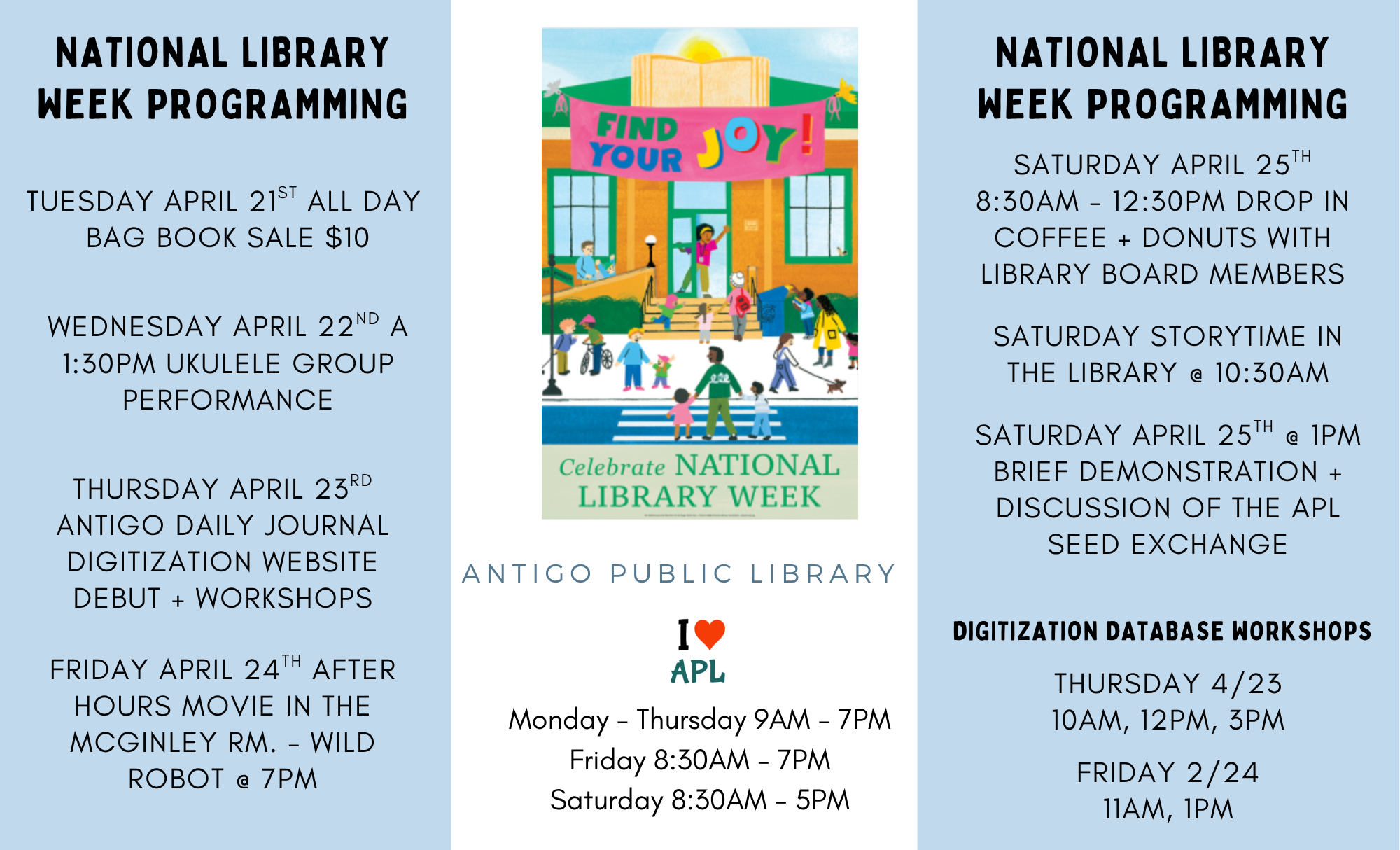 Antigo Public Library National Library Week 