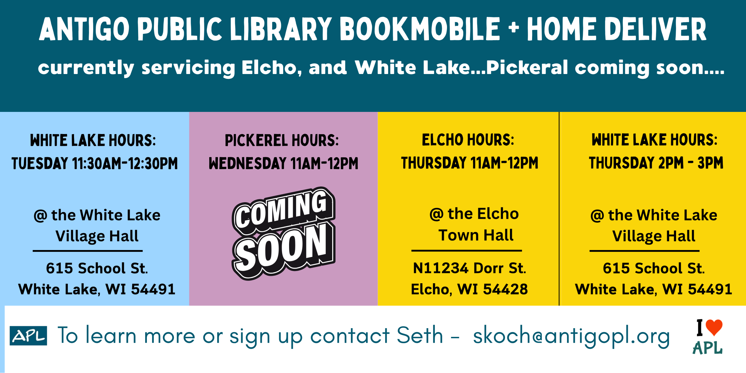 Bookmobile hours